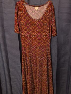 EUC LuLaRoe Maxi Dress - Ana - Sz L